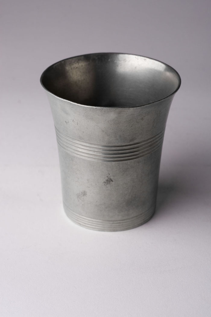 Appraisal: PEWTER BEAKER JOHN HARRISON PALETHORP - Philadelphia Pennsylvania - Maker's