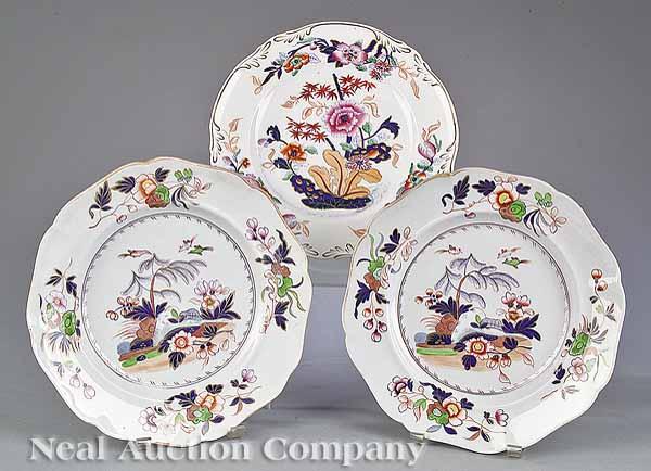 Appraisal: A Set of Nine John Ridgway Imperial Stone China Dinner