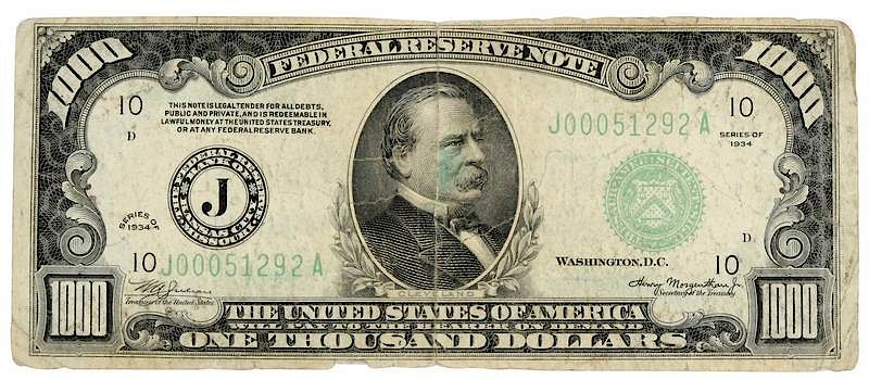 Appraisal: Dollar Federal Reserve Note series of Kansas City Federal Reserve