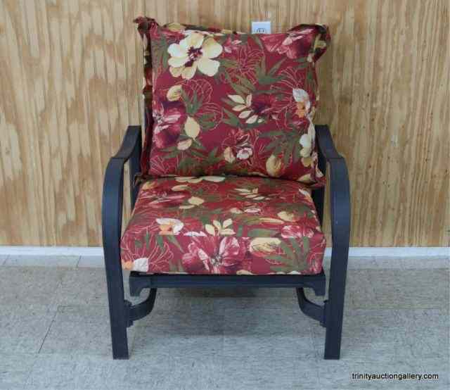 Appraisal: Hampton Bay Outdoor Rocking Lounge Chair From the estate is