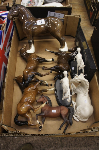 Appraisal: A collection of Beswick and Royal Doulton horses to include