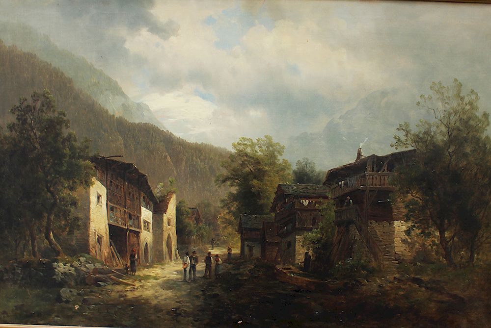 Appraisal: Josef Thoma - Josef Thoma - Sempach in Switzerland Oil