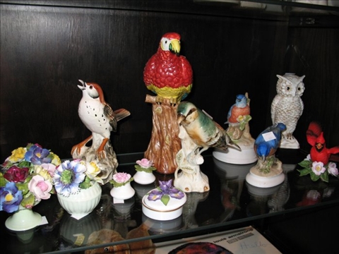 Appraisal: LOT PORCELAIN BIRDS FLOWERS