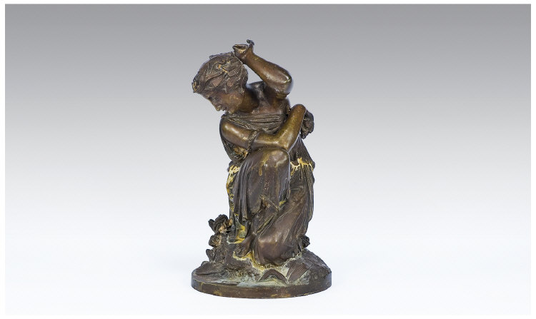 Appraisal: Figurial Bronze Modelled In The Form Of A Classical Maiden