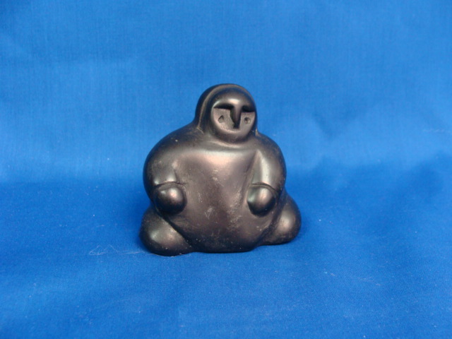 Appraisal: INUIT ARTIST Kneeling figure signed Peter H in