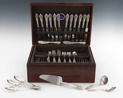 Appraisal: Wallace Sterling Sir Christopher Flatware Service for Twelve Pattern lot