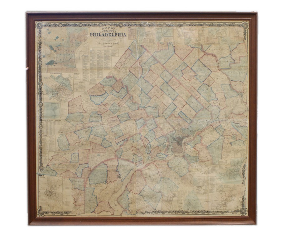 Appraisal: Philadelphia Map as published in from surveys by D J