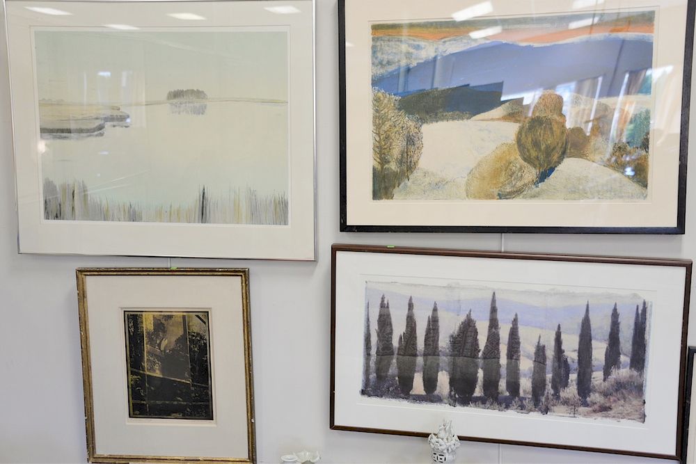 Appraisal: Group of six lithographs and prints to include Ed O'Connell