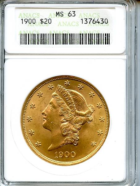 Appraisal: MS ANACS PCGS Choice Uncirculated