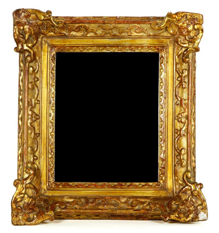 Appraisal: - th C Gilt Wood Mirror th Century carved frame