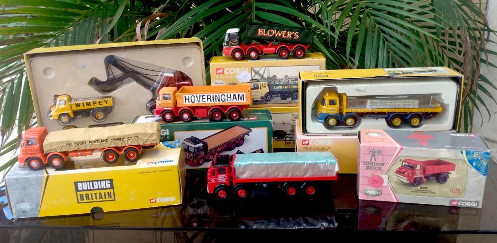 Appraisal: GROUP OF FOURTEEN CORGI TOY CLASSIC DIECAST TRUCKSAll in their