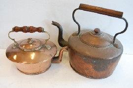 Appraisal: VICTORIAN COPPER KETTLE ONE OTHER