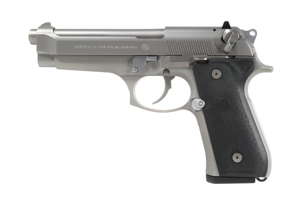 Appraisal: Stainless Steel Beretta FS semi automatic pistol in mm Parabellum