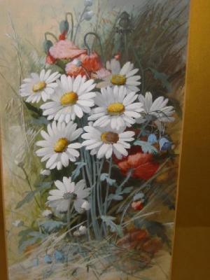 Appraisal: A CONNELLY Still Life with Flowers signed pair and dated