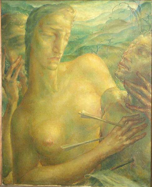 Appraisal: Carl Schwalbach German - St Sebastian signed and dated 'Schwalbach