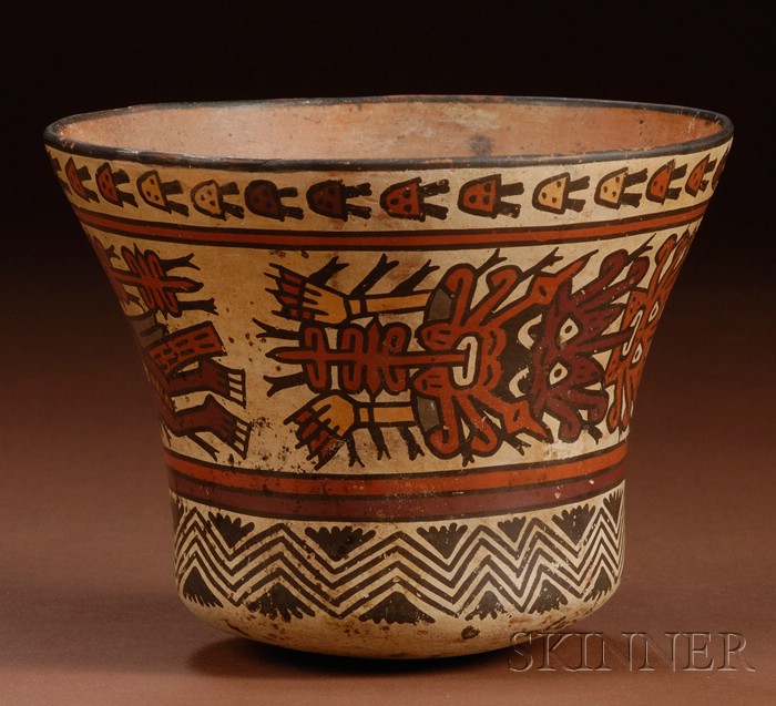 Appraisal: Pre-Columbian Polychrome Bowl Peru Nazca c - A D with