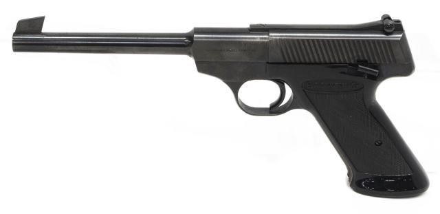 Appraisal: Browning Nomad pistol Belgium LR caliber -barrel black checkered Browning