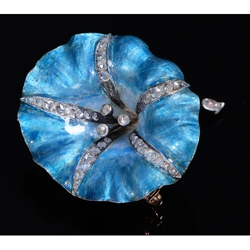 Appraisal: Henri Vever An Art Nouveau diamond and gold and translucent