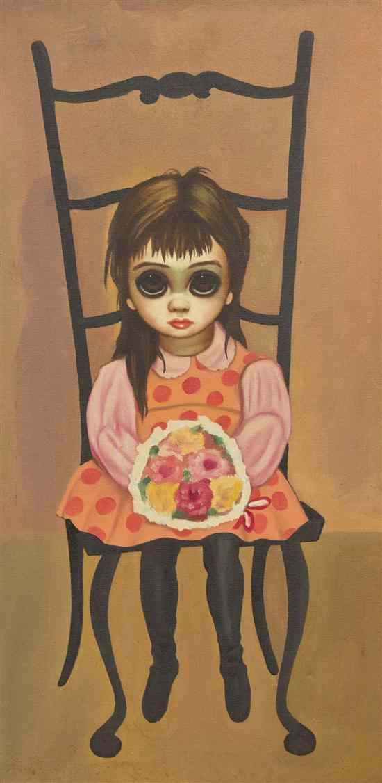 Appraisal: Margaret Keane American b The Bouquet oil on canvas signed