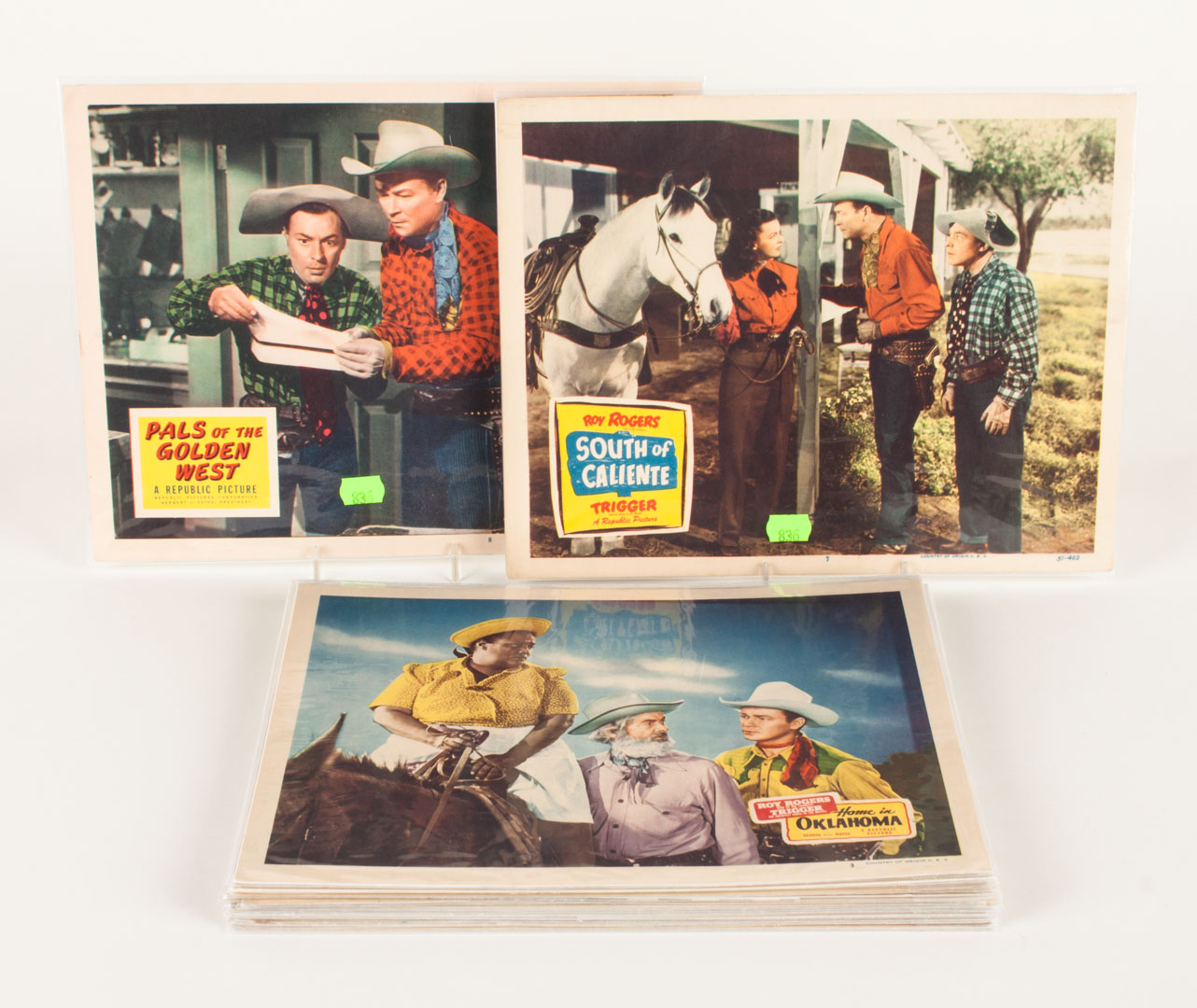 Appraisal: Roy Rogers movie lobby cards s and s Republic Pictures