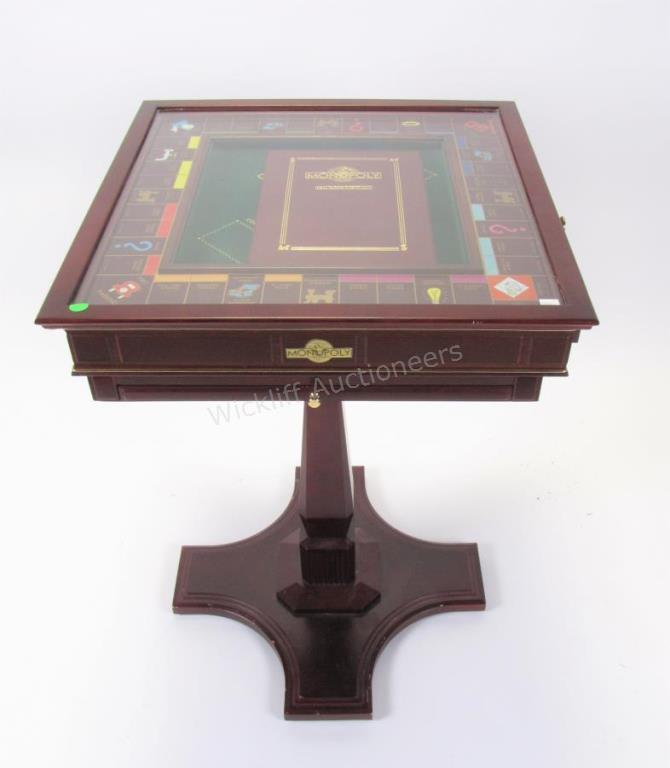 Appraisal: A Collector's Edition Monopoly game table by Franklin Mint with