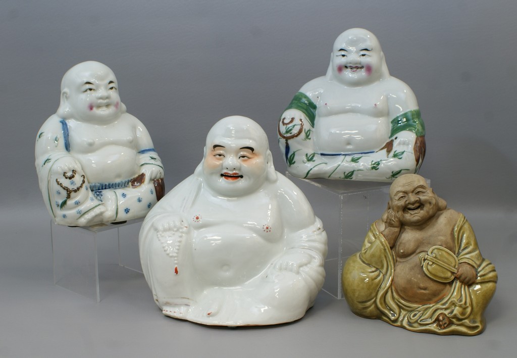 Appraisal: Chinese Porcelain Buddha largest - high