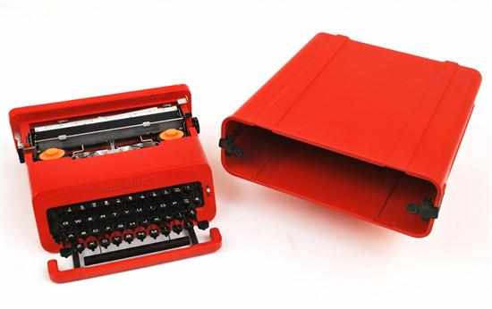 Appraisal: ETTORE SOTTSASS - A VALENTINE PORTABLE TYPEWRITER DESIGNED manufactured by