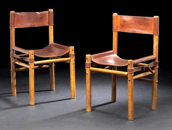 Appraisal: Pair of Victorian Mahogany Sidechairs late th century in the