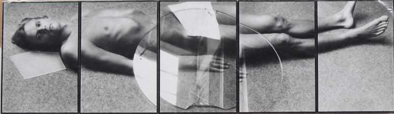 Appraisal: DAVID SEIDNER - FIVE PANEL NUDE RECLINING Five gelatin silver