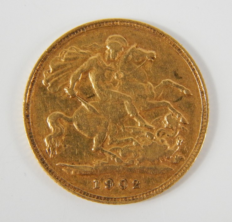 Appraisal: An Edward VII gold half sovereign