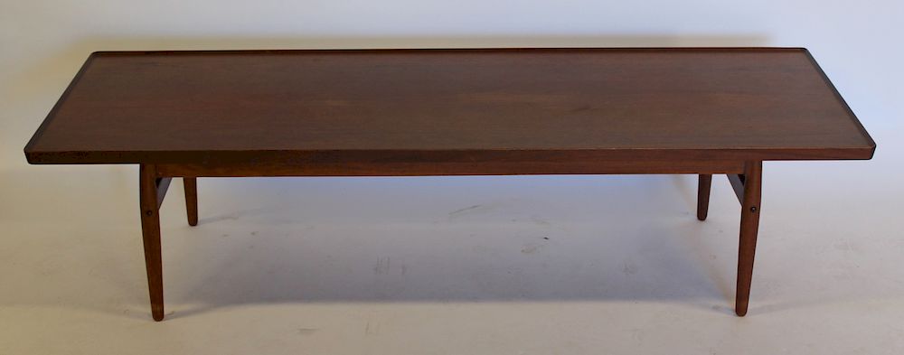 Appraisal: MIDCENTURY Danish Modern Teak Coffee Table With label on base