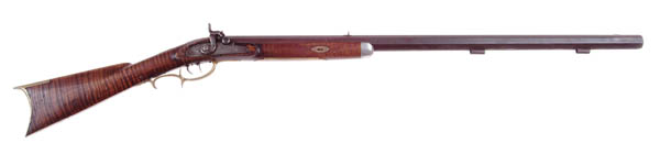 Appraisal: J CRAIG HALF STOCK PERCUSSION HUNTING RIFLE Cal Fine old