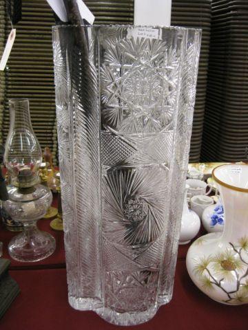 Appraisal: Cut Crystal Umbrella Stand fancy cutwork tall impressive excellent