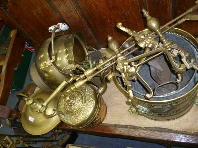 Appraisal: A QUANTITY OF VARIOUS BRASS AND COPPER WARE to include