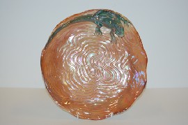 Appraisal: WEMBLEY WARE LIZARD LUSTRE PLATE