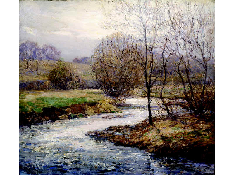 Appraisal: WILSON HENRY IRVINE AMERICAN - Stream in Winter oil on