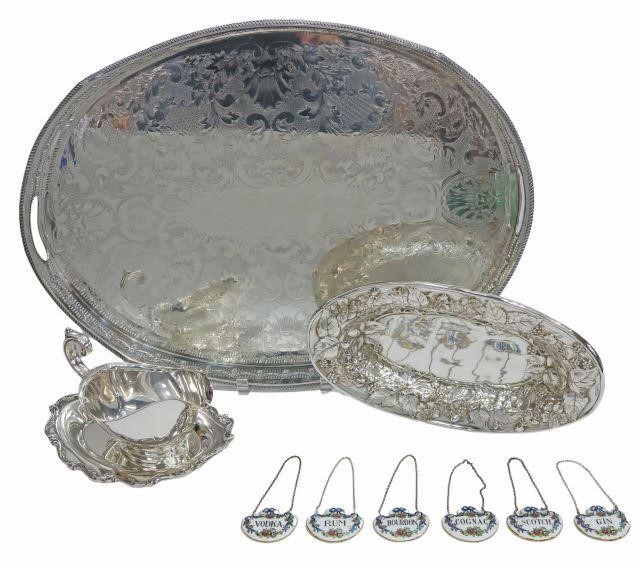 Appraisal: lot of Collection of silver plate and bone china service