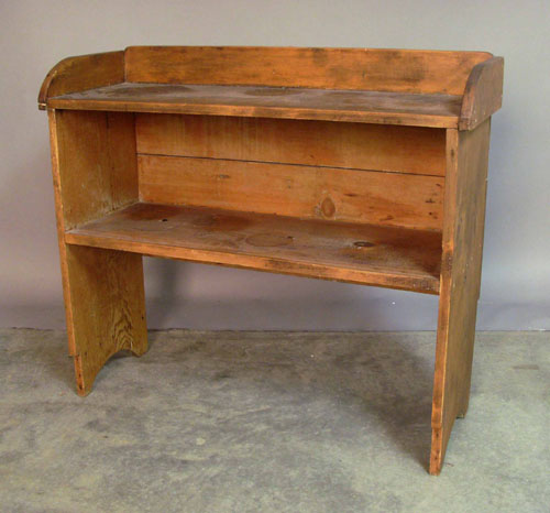 Appraisal: Pine bucket bench h w