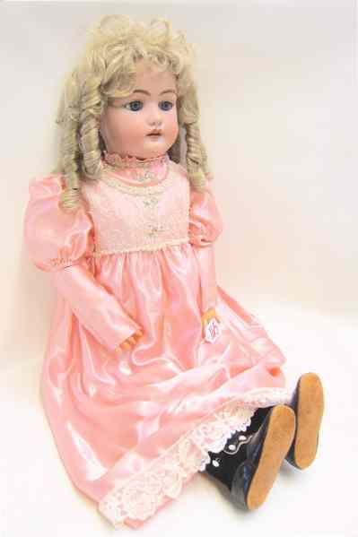 Appraisal: SIMON HALBIG GERMAN BISQUE HEAD GIRL DOLL Bisque socket head