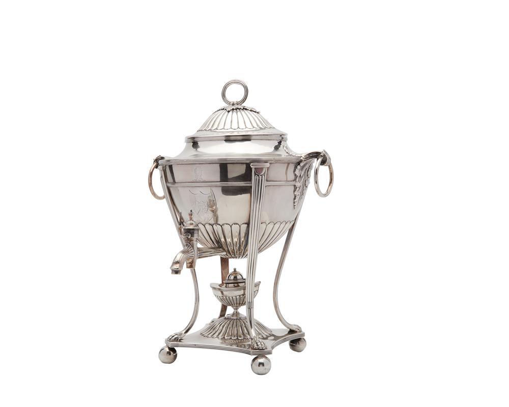 Appraisal: HENRY CHAWNER AND JOHN EME Silver Hot Water Urn London