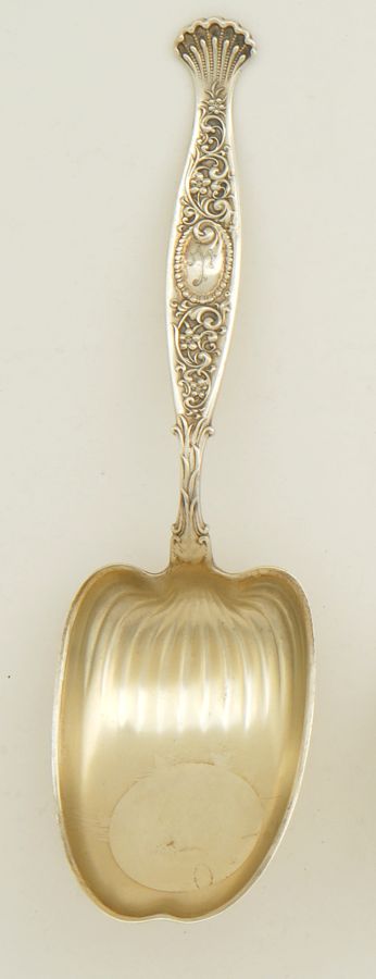 Appraisal: WHITING STERLING SILVER BERRY SPOON In the Hyperion pattern Monogrammed