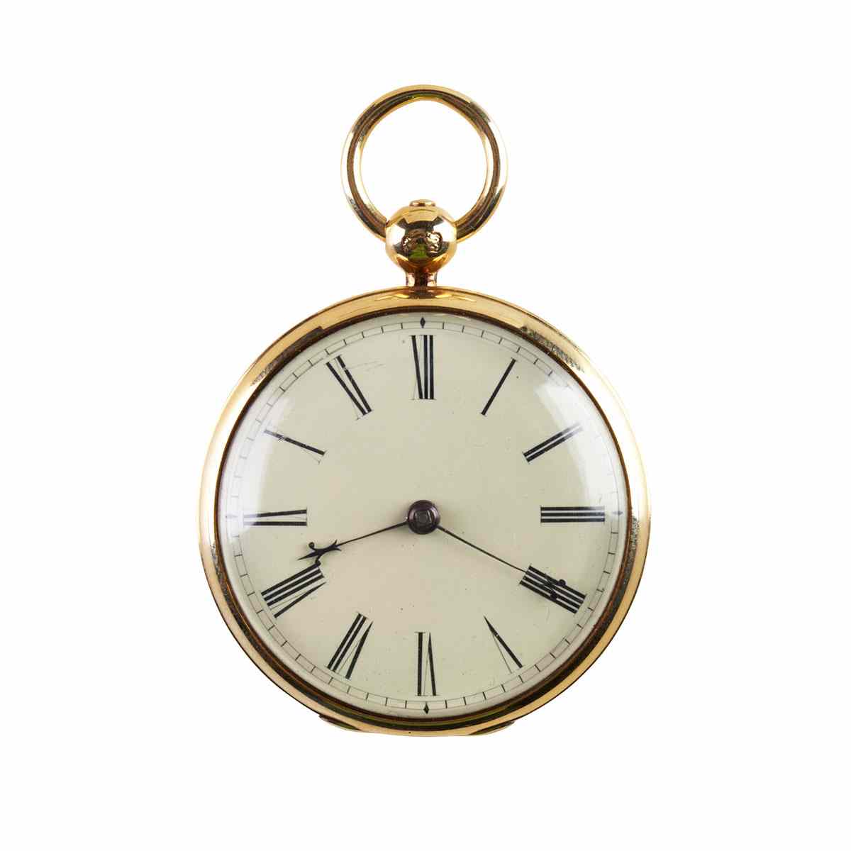 Appraisal: James Lepp Of Liverpool Pocket Watch circa mm fusee and