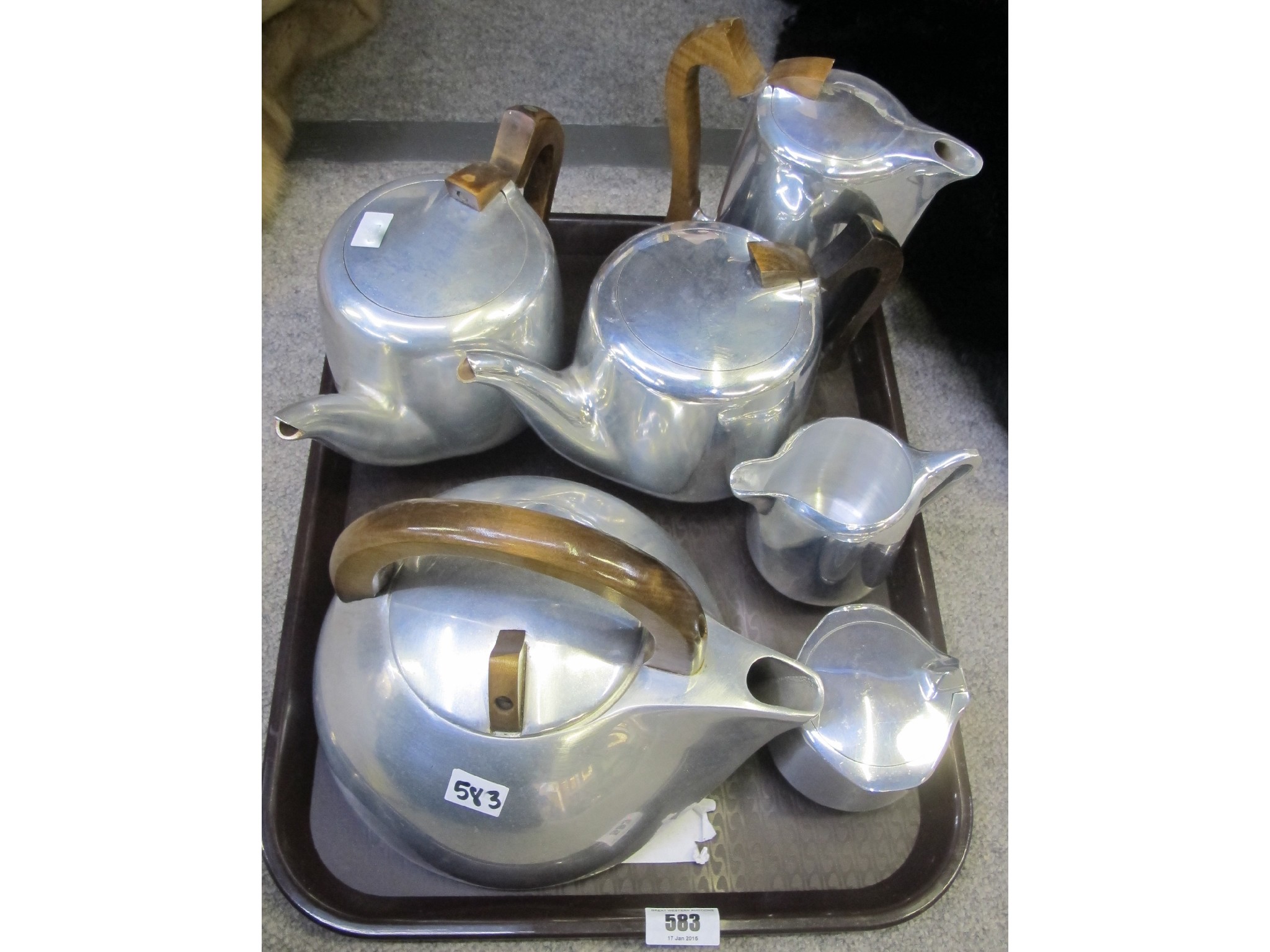 Appraisal: Assorted Picquot ware including a kettle