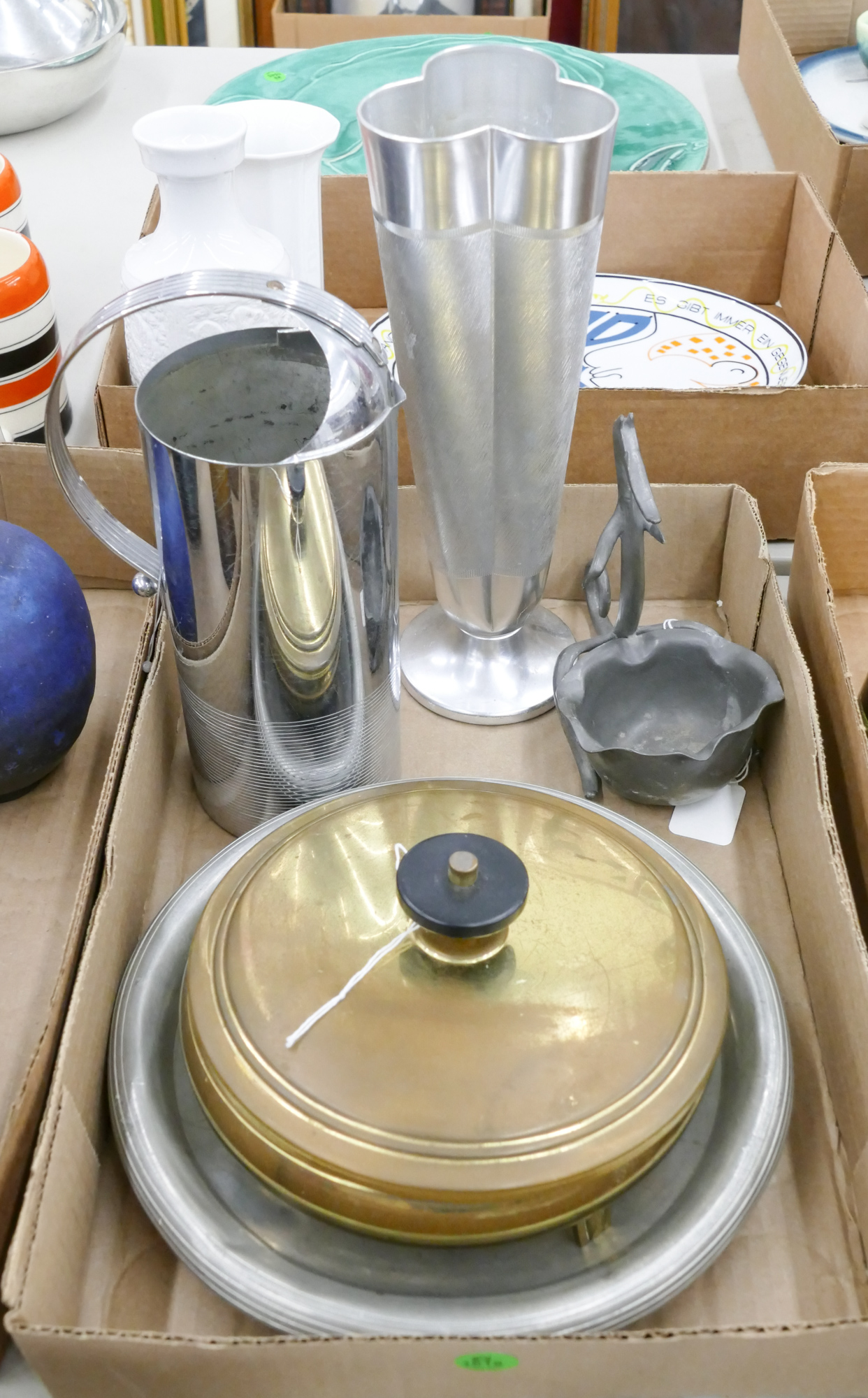 Appraisal: Box Art Deco Metalware etc