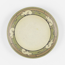 Appraisal: Ida Goldstein for Saturday Evening Girls PLATE WITH MICE glazed