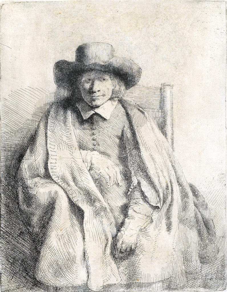 Appraisal: REMBRANDT VAN RIJN Clement de Jonghe Printseller Etching and drypoint