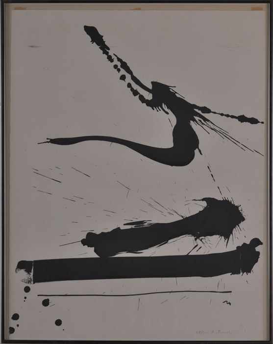 Appraisal: ROBERT MOTHERWELL - AUTOMATISM A Lithograph on paper x in