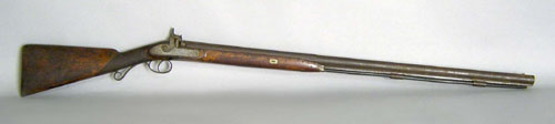 Appraisal: French percussion rifle stamped Vigourel Marseilles l