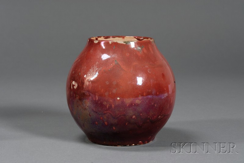 Appraisal: Experimental Dedham Pottery Vase Glazed earthenware Hugh Robertson Dedham Massachusetts