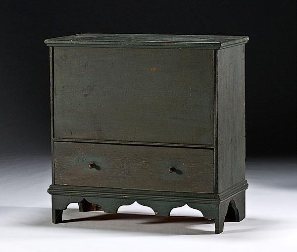 Appraisal: NEW ENGLAND MULE CHEST IN OLD PAINT ca - in